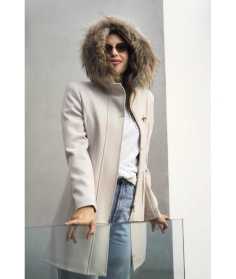 MISSJANEFUR cappotto di vera pelliccia donna 2022 nuova giacca di lana con  cappuccio con pelliccia di procione cappotti di Tweed invernali da donna  caldi all'ingrosso di lusso - AliExpress